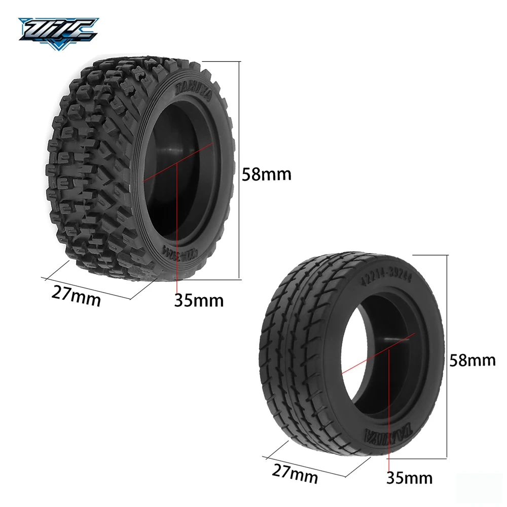 60D Hard Rubber RC Car Tires, 58mm 4PCS On‑Road Drift Tyres For 1/10 Sakura Traxxas HSP Tamiya HPI Upgrade Parts