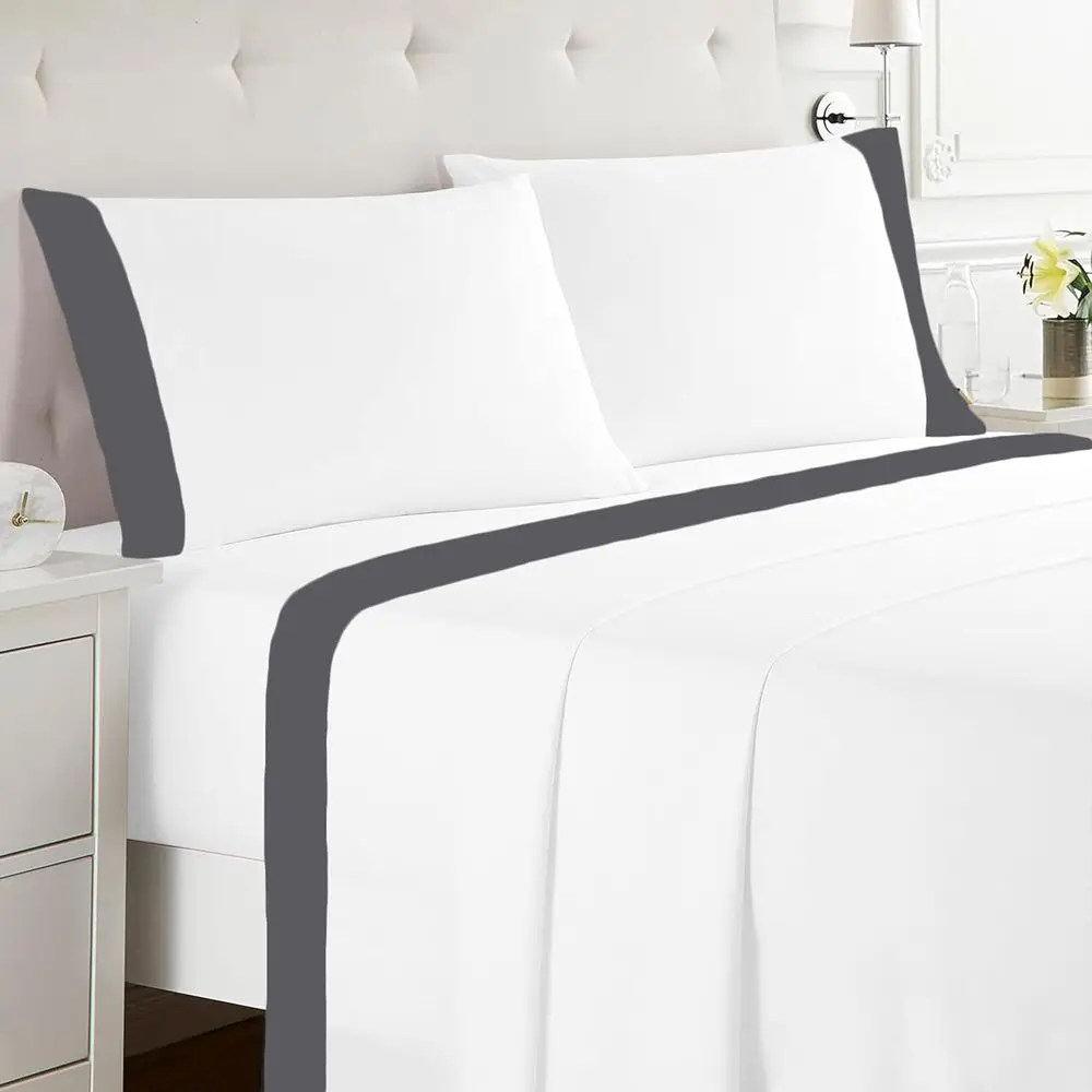 

Hudson Hotel Collection 4 Piece Egyptian Cotton Sheets RV King Size - 1000 Thread Count, 15" Deep ket, Premium Cotton, Elegant 4