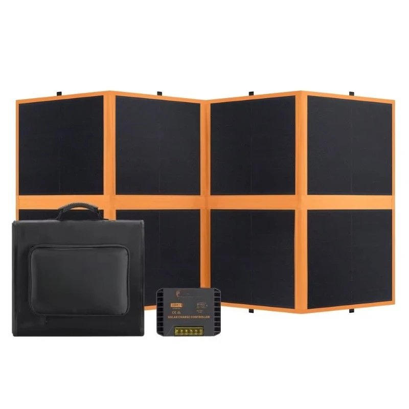 

Portable 260W 23.5% Efficient Black Camping Solar Panels Waterproof Foldable Solar Blanket Charger for Laptops