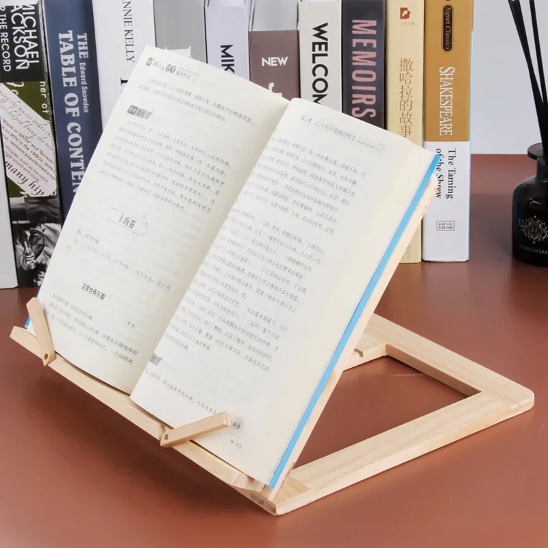 Wooden Reading Stand Children's Reading Stand Notebook Stand Reading Tool Anti Myopia Book Stand Book Stand