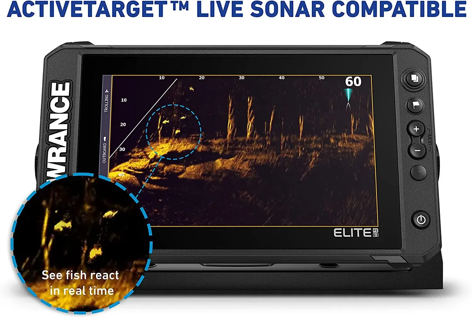Lowrance FS 9  with Active Imaging 3-in-1 Transducer, Preloaded C-MAP Contour+ Charts