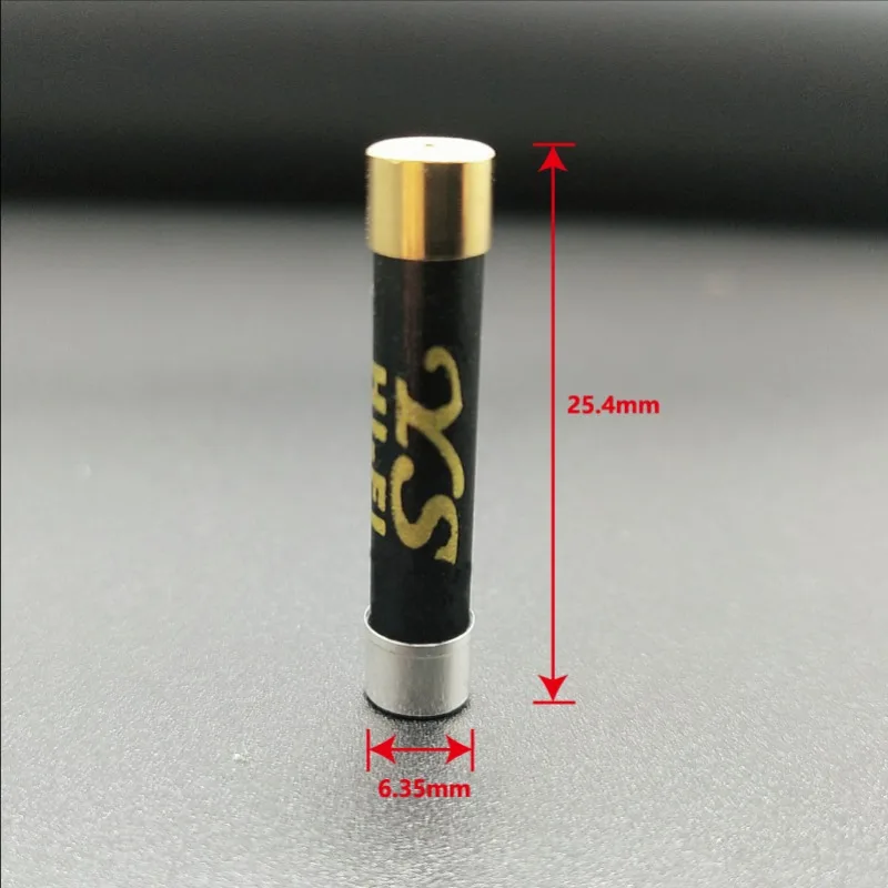 UK YS New Product Audiophile Gold Silver Plated Copper Cap Nano Audio CD Amplifier Tube Fuse 6x25mm British Standard