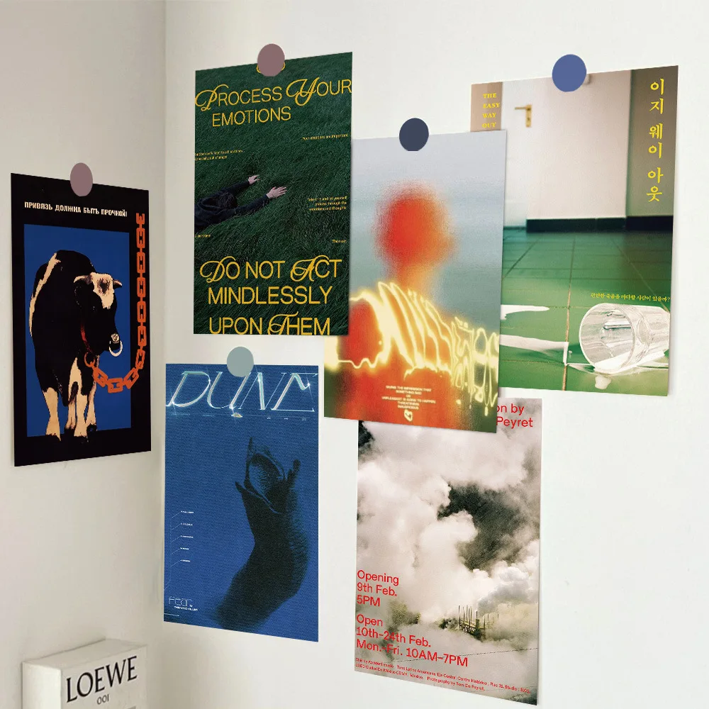 Cx 10 new ins style guide cards rental house interior wall desktop decoration postcard wall sticker