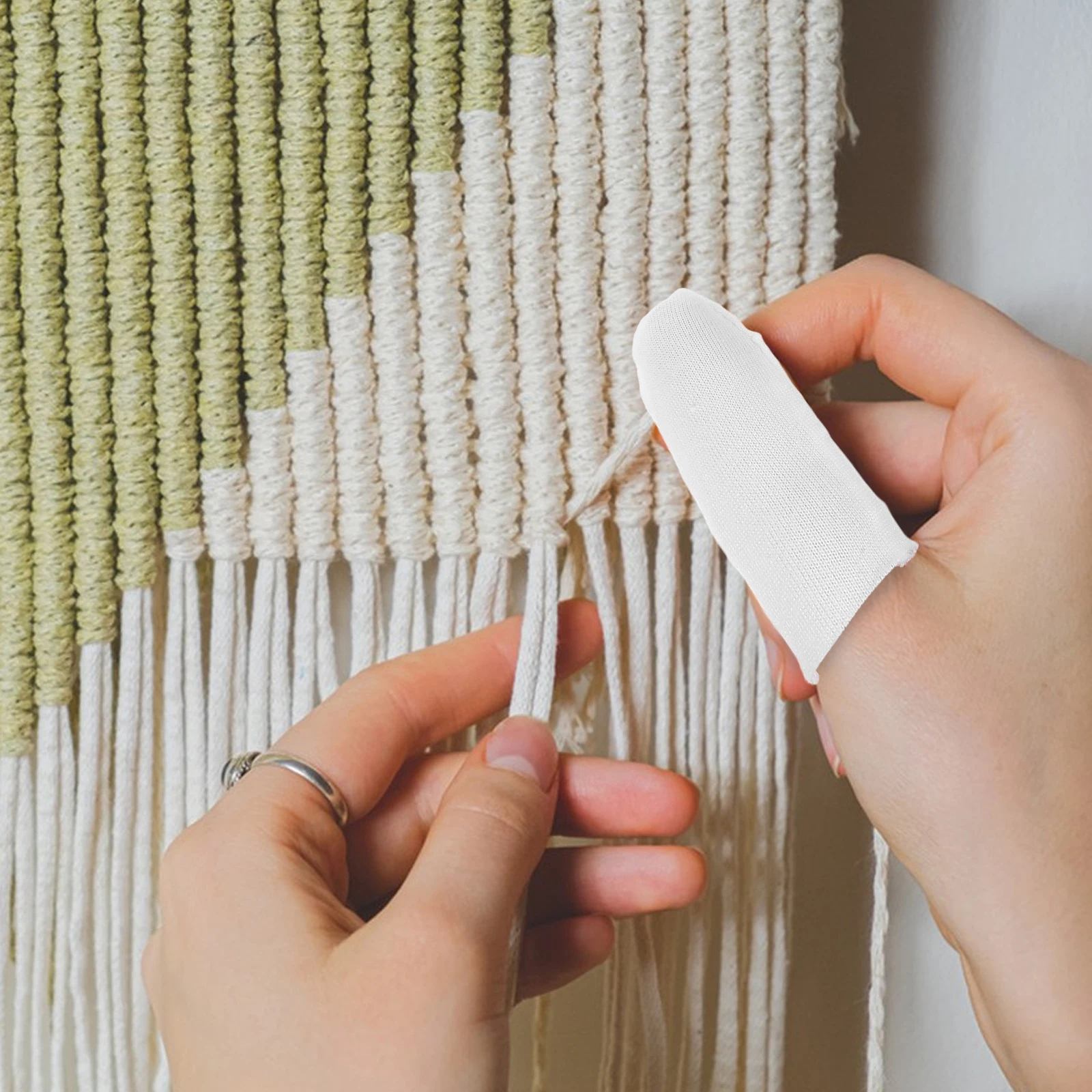 30개입 방열 손가락 보호대, 내열성 보호대, 크리스탈 에폭시, 내구성, 크로셰, 절단 방지, 재사용 가능한 슬리브 가드