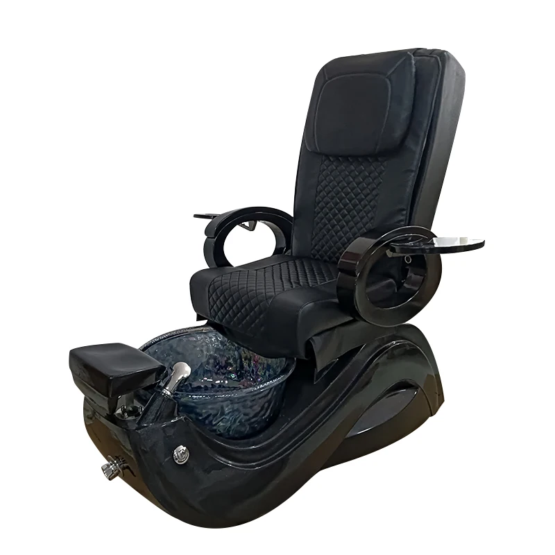

2024 New Style Hot Sale All Black SPA Pedicure Massage Chair SPA Pedicure Bowl Throne Spa Chair 10 Years Warranty