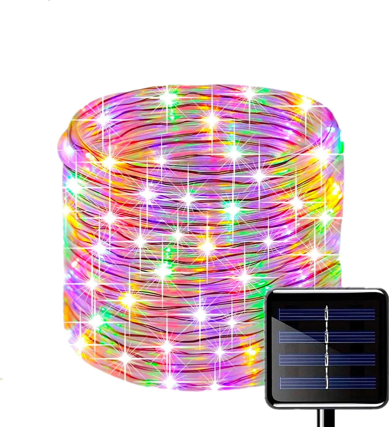 

50M LED Solar Powered String Fairy Light Rope Tube Lamp Garden Yard Waterproof Outdoor Home Party Wedding Decor