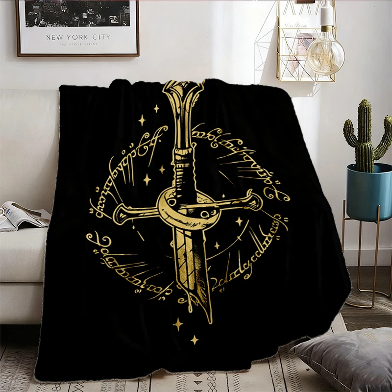 The Fellowship Flannel Blanket, Second Breakfast Club Book Lover Flannel Throw, Geeky Movie Cozy Blanket