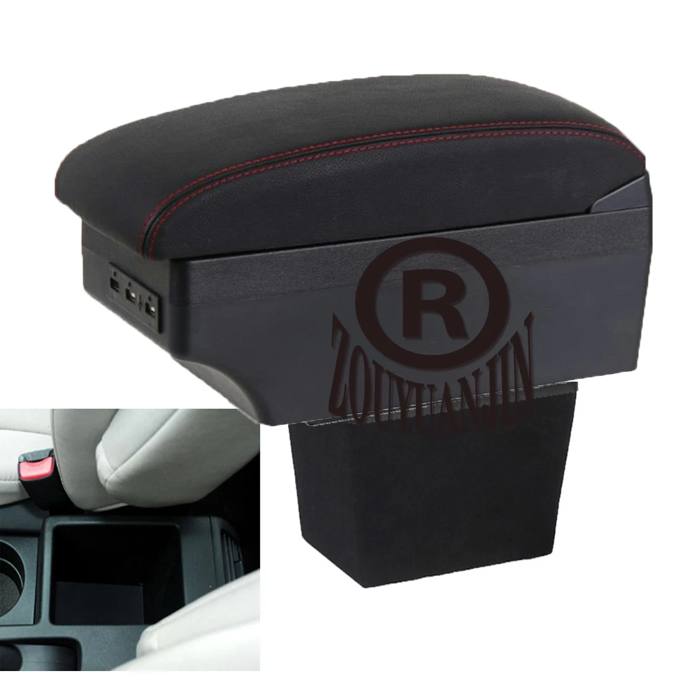 

For Mazda M5 Armrest Box Arm Elbow Rest Car Center Console Storage Case Modification Accessories with Cup Holder USB