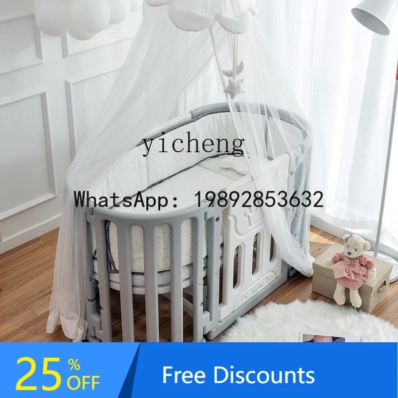 Cama de bebê AG com costura de cama multifuncional com ajuste de altura móvel