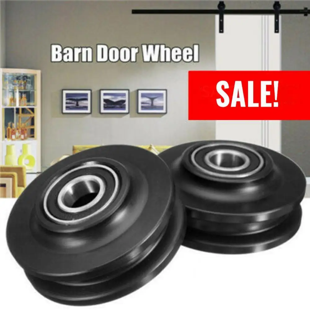 Sliding Barn Closet Roller Durable Cabinet Hanging Track Pulley