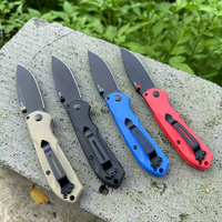 BM 565 Multi-color Nylon Fiber Handle Portable Folding Knife Outdoor Survival Rescue Tool Carrying EDC Camping Knife Men's Gift