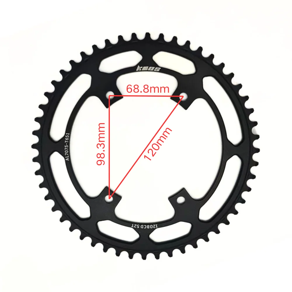 KEOS 120BCD Road Bicycle Round Narrow Wide Chainring 48T 50T 52T High Quality Wheel for   PROWHEEL ARP PR4/PR5/PR6