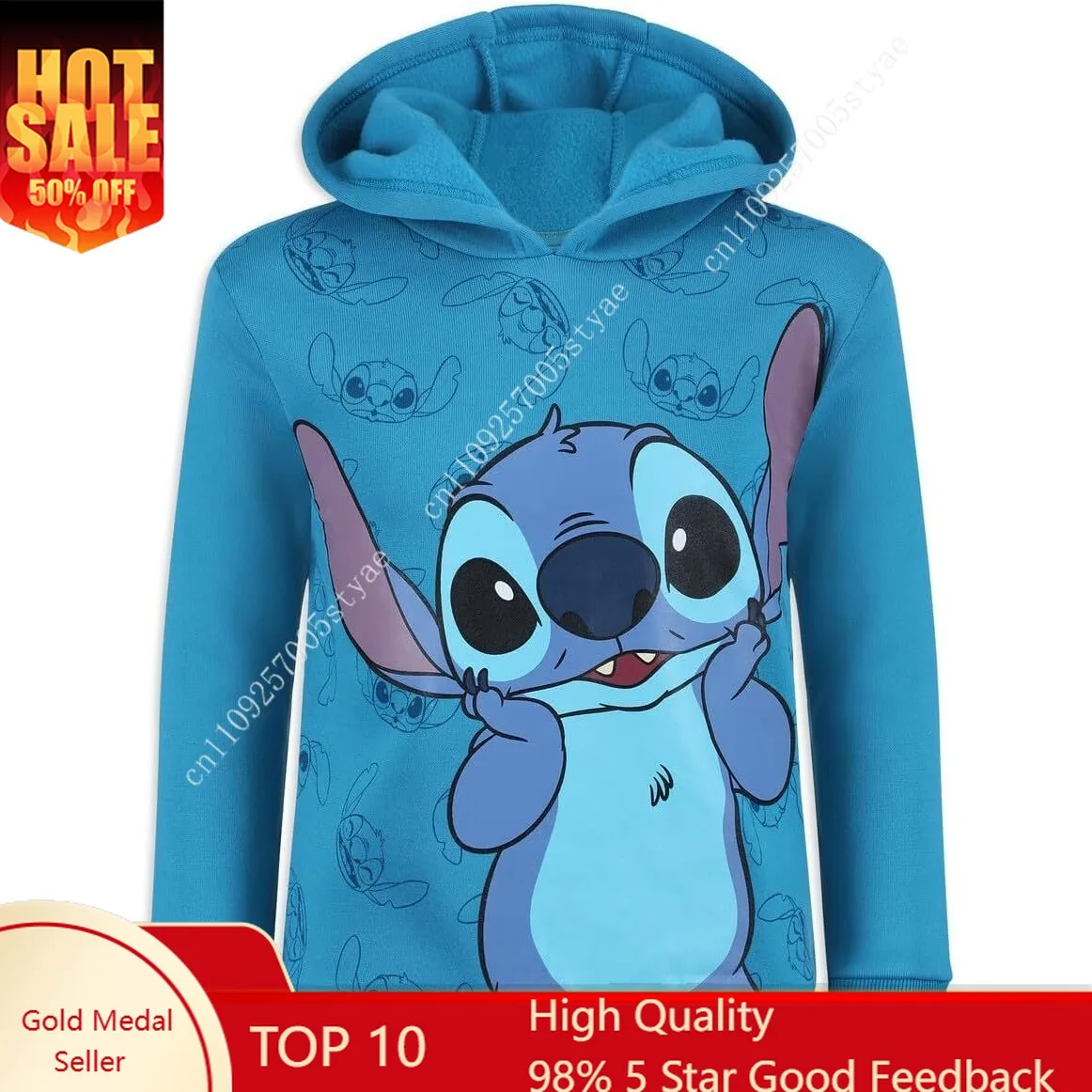 

Disney Lilo and Stitch Unisex Pullover Hoodie for Toddlers and Big Kids