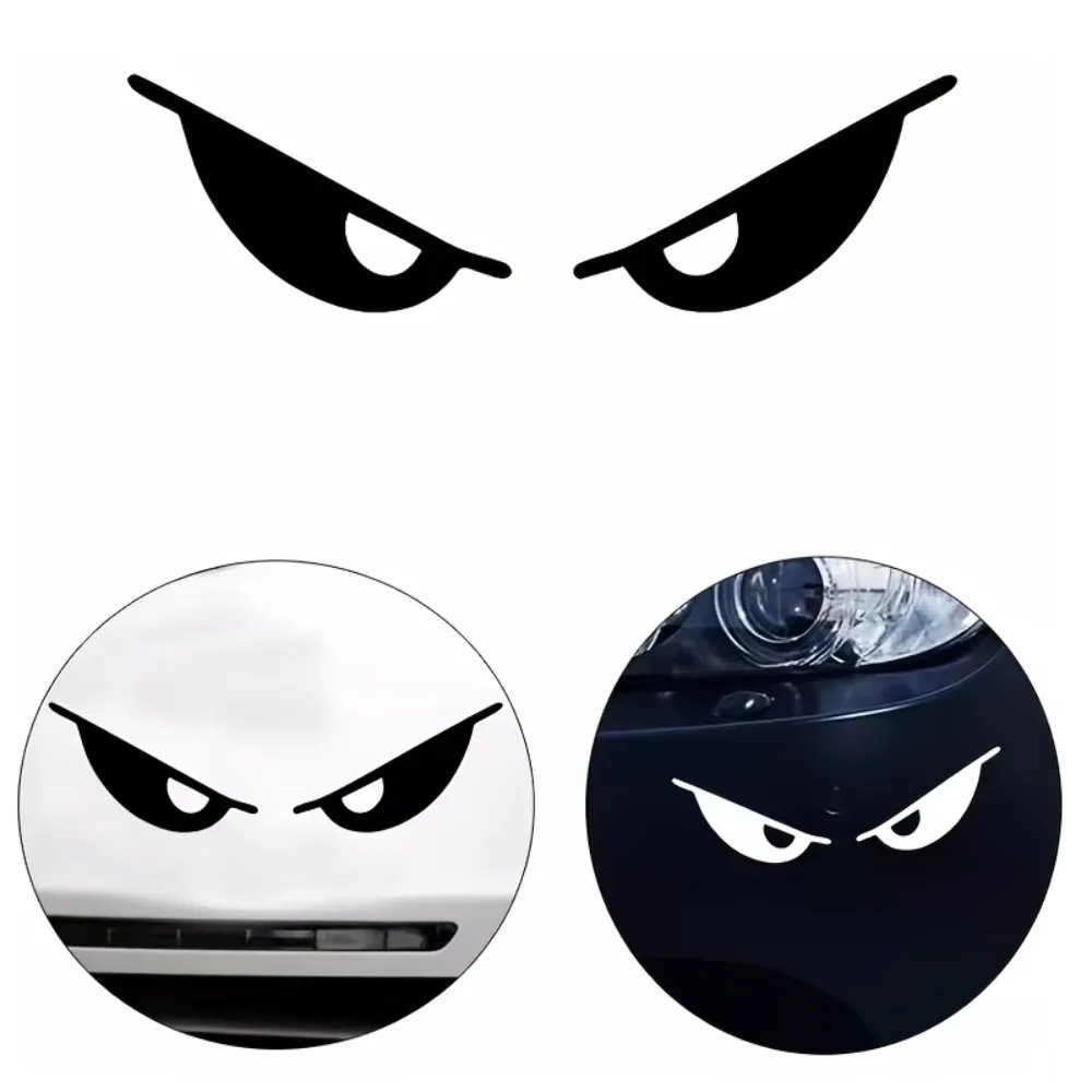 

1Pair Evil Eye Waterproof Vinyl Stickers Decals For Motorcycle Helmet Fuel Tank Fairing Bicycle Decor
