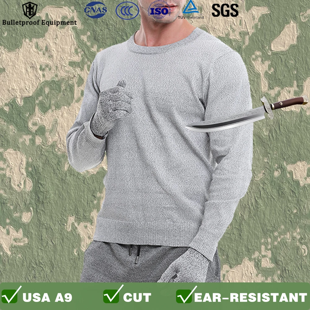 

Level 5 Special Forces Self-Defense Combat Tear-Resistant High-Strength Polyethylene T-Shirt Breathable Anti-Cut Clothing