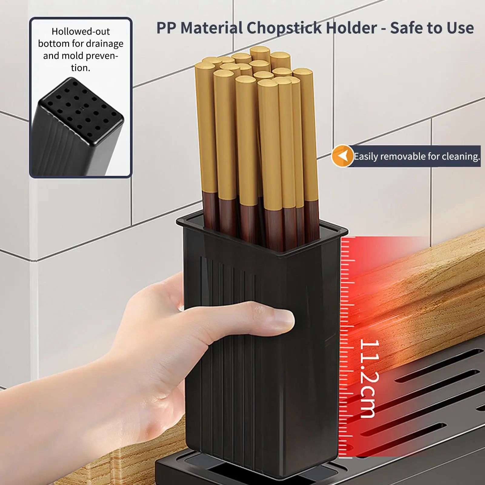 

Cutting Board Holder Stand No Drilling Cookware Rack Kitchen Cutter Storage For Dormitory Hotel Restaurant Apartment Rental