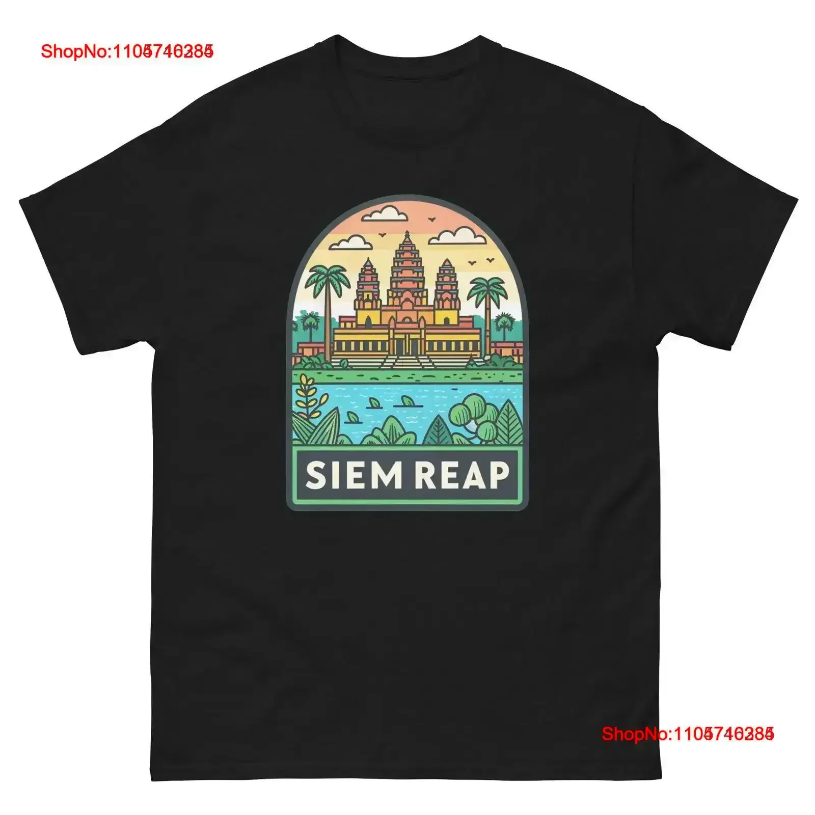 Siem Reap World Travel Urban Area City T Shirt vintage Washed Versatile Stylish Soft streetwear graphic Casual Slightly Unisex
