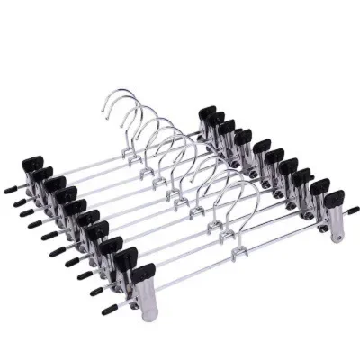 20/10/5PCs Rvs Jurk Hanger Broek Clip Kledingrekken Jas Kleding Rok Clip Rokken clip Hangers Hangers Rok