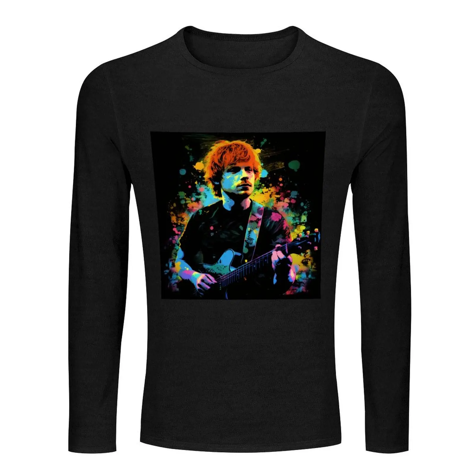 Ed Sheeran is a global music sensational English singer-songwriter Long T-Shirt oversized t shirt heavyweight t shirts for men