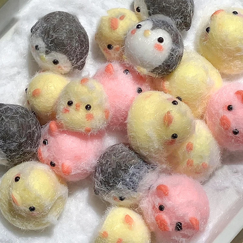 1PC Miniature Chick Pig Animal Relief Squeeze Toy Sticky Squishy Mini Penguin Duck Stress Relief Squishy New Fidget Toy