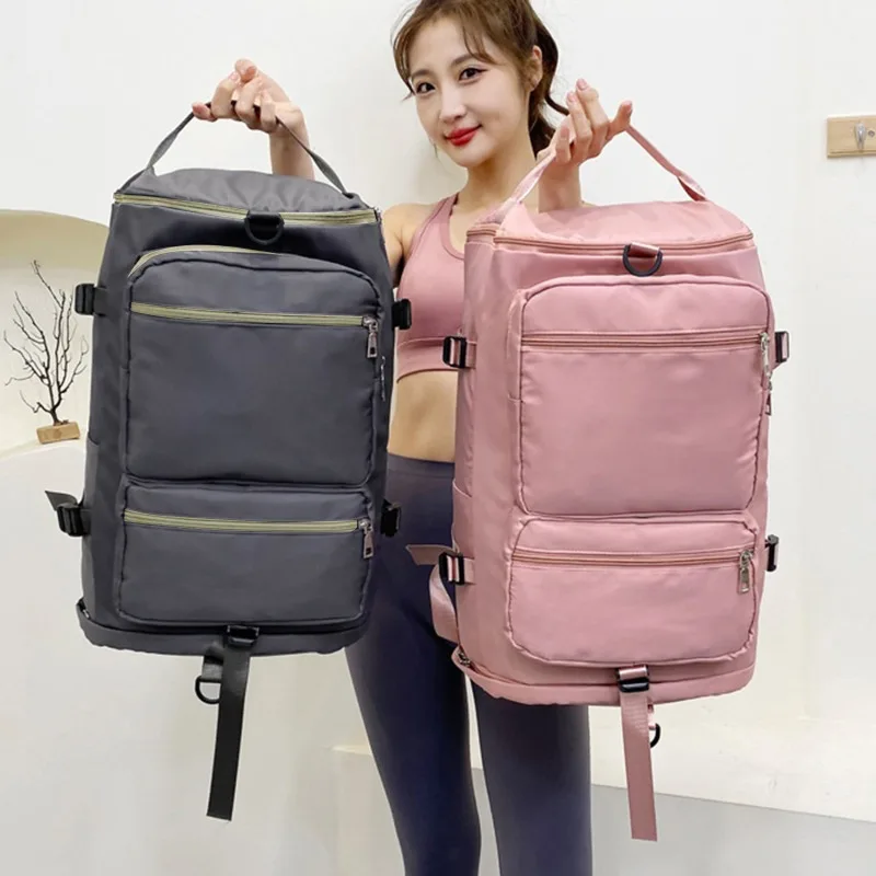 Large Capacity Women Shoulder Travel Backpack Lady Weekend Sports Yoga Luggage Zipper Bags Multifunction Crossbody Bag