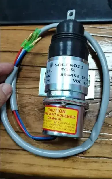 894453-3411 8944533411 8-94453341-0 8944533410 MV1-58 12V Fuel Stop Solenoid For Hitachi Isuzu 4JG1 3KC1 4JG2 6BG1 6BB1 Engine