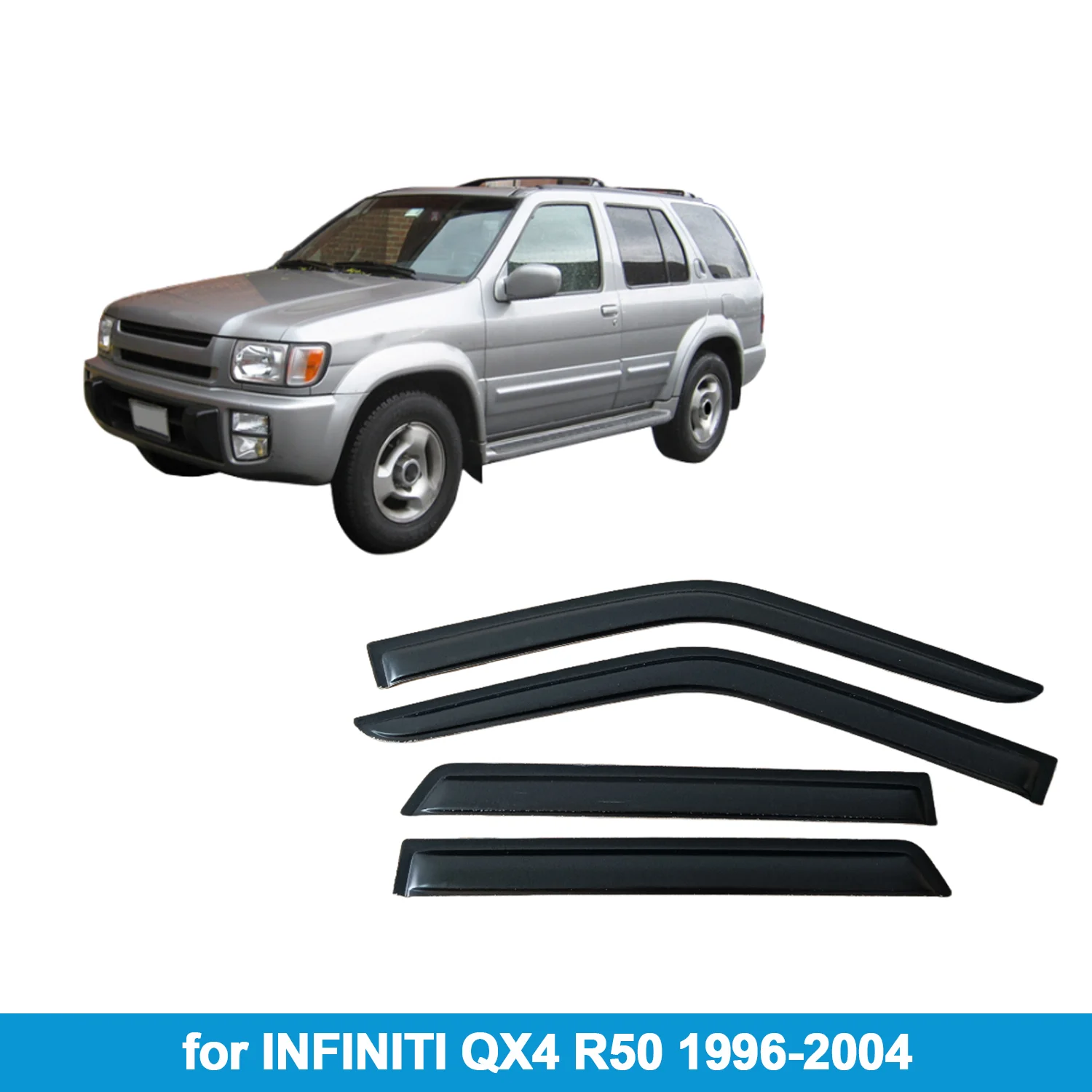 

Оконный козырек для INFINITI QX4 R50 1996-2004 гг., защита от дождя, боковой дефлектор, защита от атмосферных воздействий, лента для наружного крепления