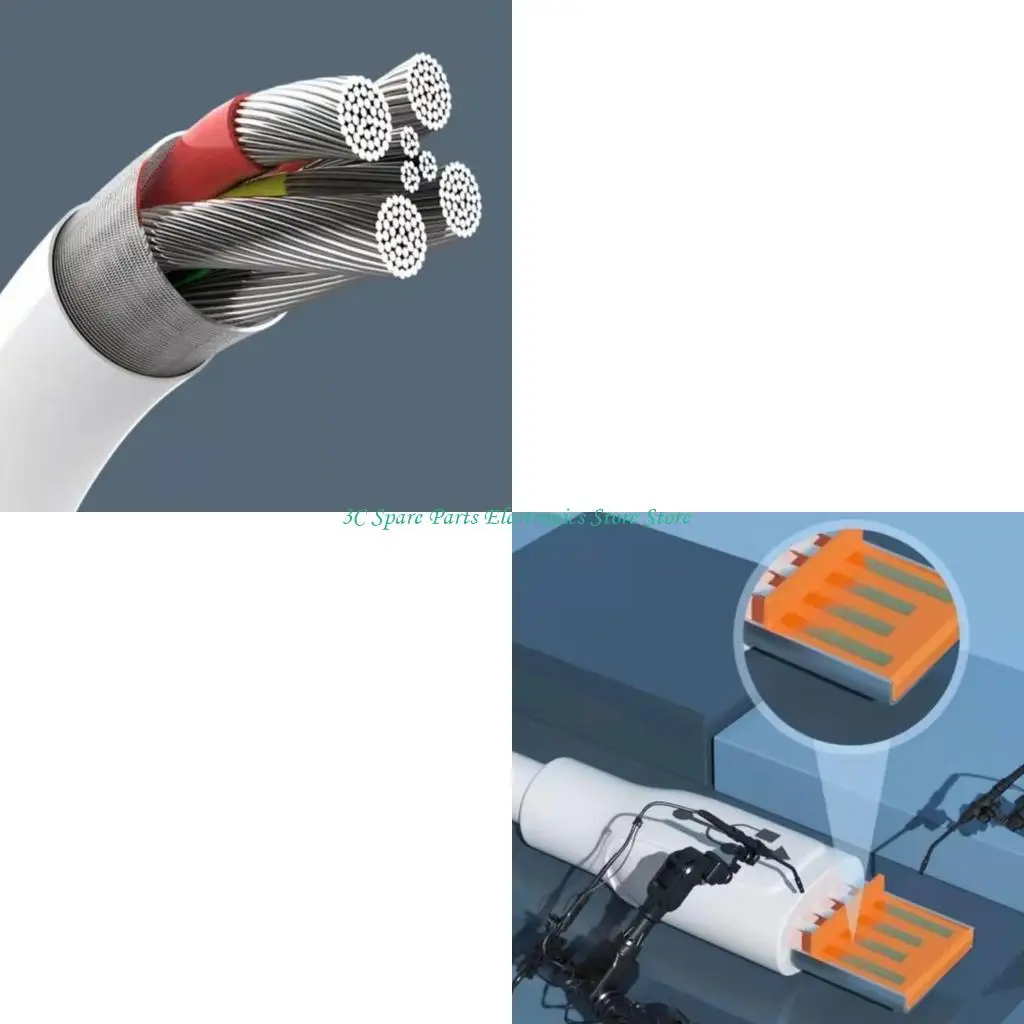 SZ 120W 6A USB to Type C Cable for Phone & Tablet Rapid Charging and Seamlessly Connection Durability
