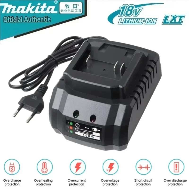 Original Makita Lithium Ion Battery Charger for Makita 18V 21V DC18RC BL1830 BL1815 Lithium Ion Battery Charger