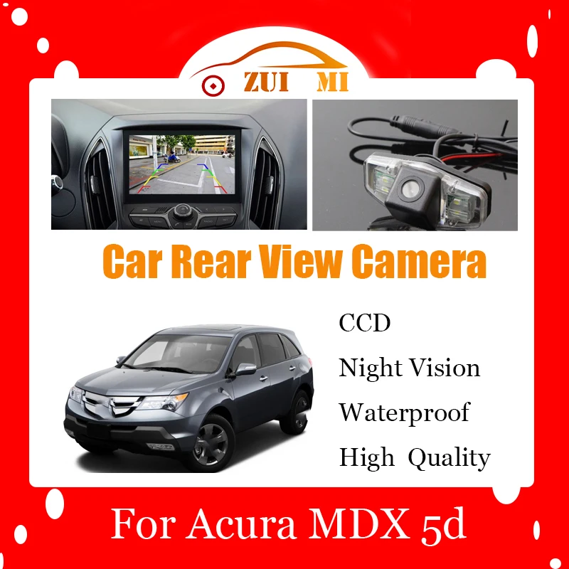 Car Reverse Rear View Camera For Acura MDX 5d 2007~2009 Waterproof CCD Full HD Night Vision Backup Parking Camera