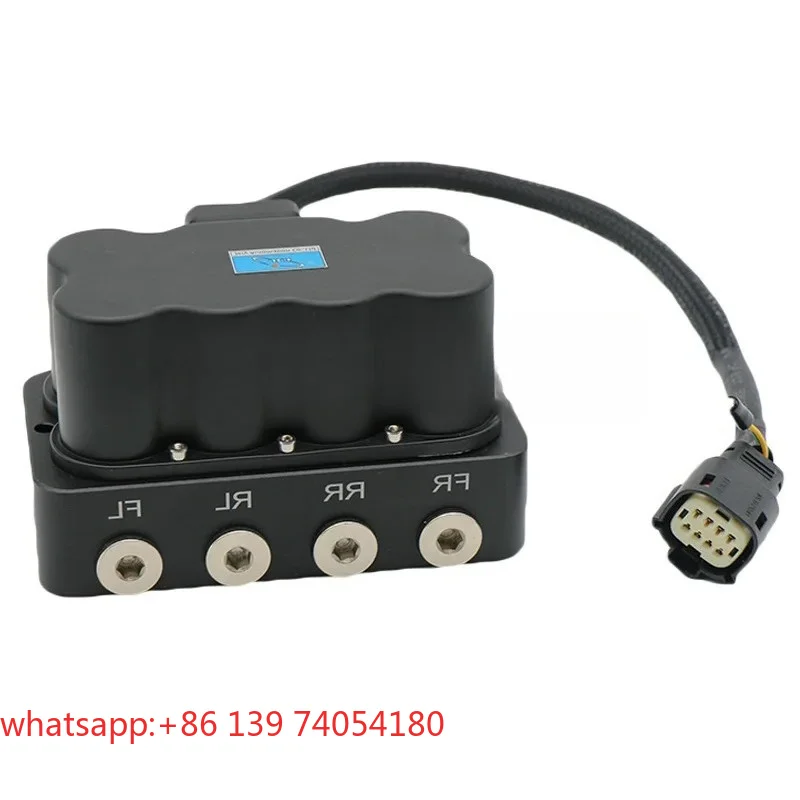 Bluetooth wireless control pneumatic suspension distribution solenoid control valve group, quadruple four-way automotive