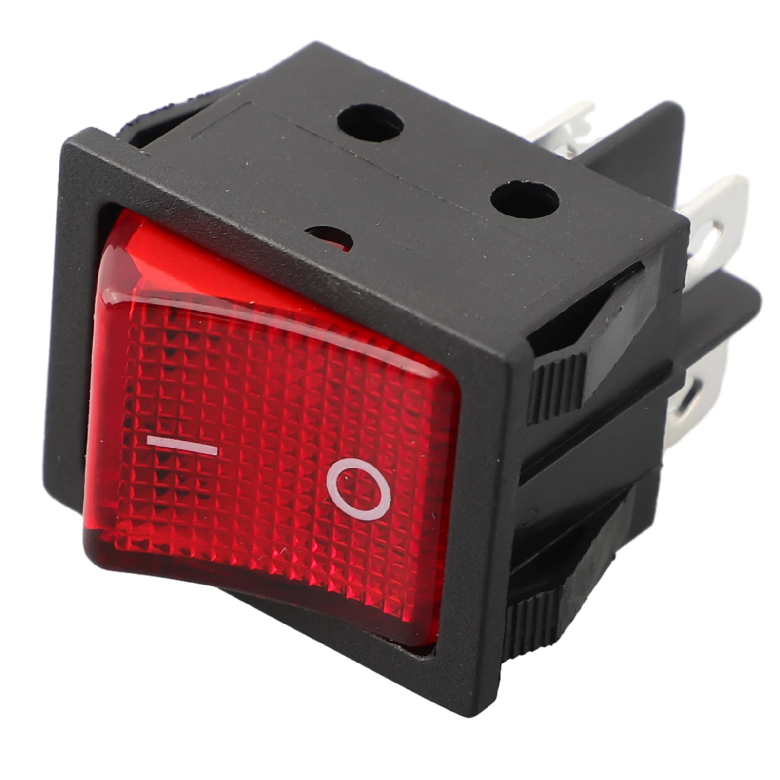 Switch Power Switch 4-Pin Boat Electrical Equipment ON/OFF Power Red With Light Supplies Type Welding 29 X 22mm