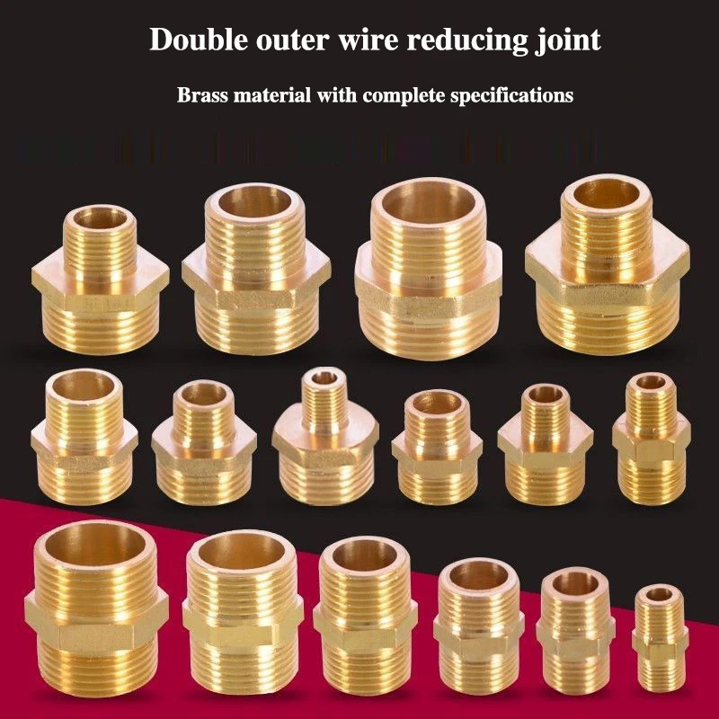 Thickened Copper Joint With Equal Diameter And Variable Diameter Large And Small Head Brass Joint Water Pipe Fittings