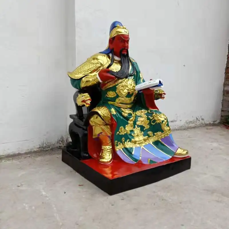 88CM Huge HOME Company Lobby Shrine vestibule efficacious protection Recruit money Bring wealth God of wealth Dragon GUAN GONG