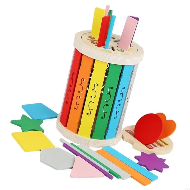 مربع الألغاز التعليمي أطفال يدويون تنسيق لون تنسيق فرز TOY A2UB