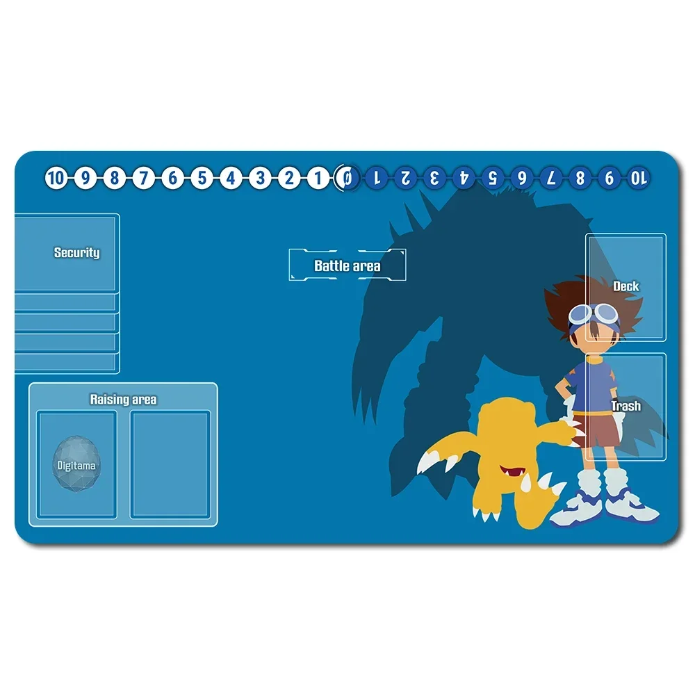 

701863 - Board Game Digimon Playmat Size 60X35 cm Play Mats Compatible for DTCG