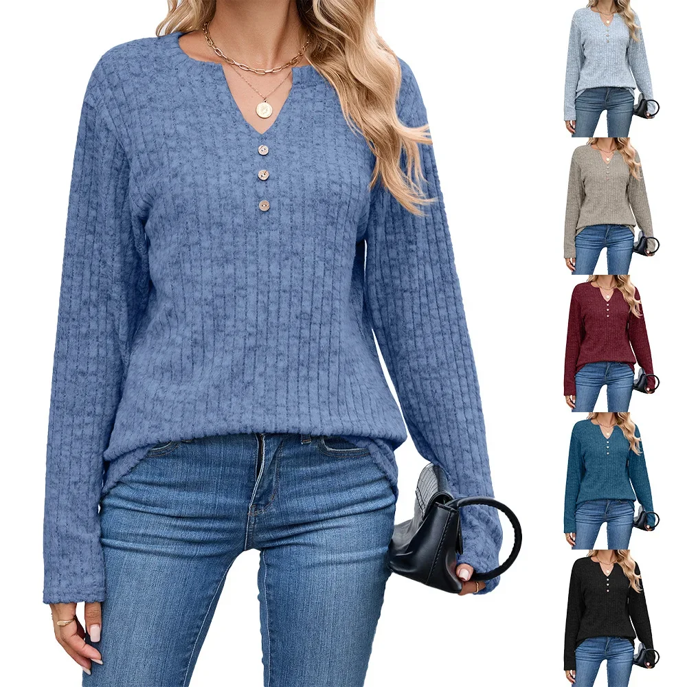 

Women's Autumn Winter New Style Cross-Border Fashion Silk Material Top