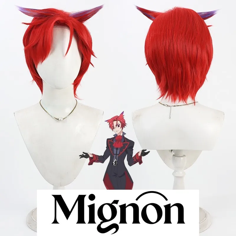 

Принцесса! Где оркестр Парик для косплея Calliope, красные мелирование, шипы, рваные корни, подарок на Хэллоуин