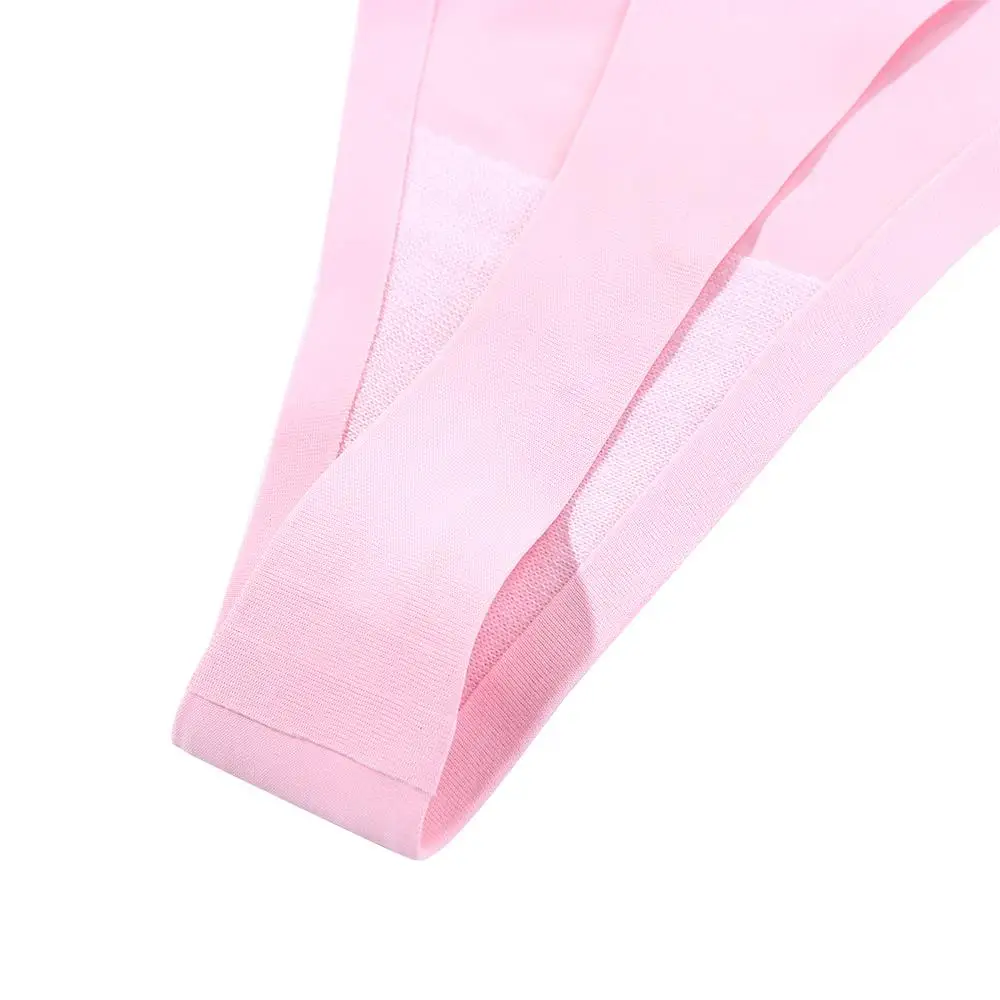 Slim Breathable Elastic Cotton Crotch Nylon Sweet Women Intimates Ice Silk Panties Letter Seamless Briefs Sports Thong