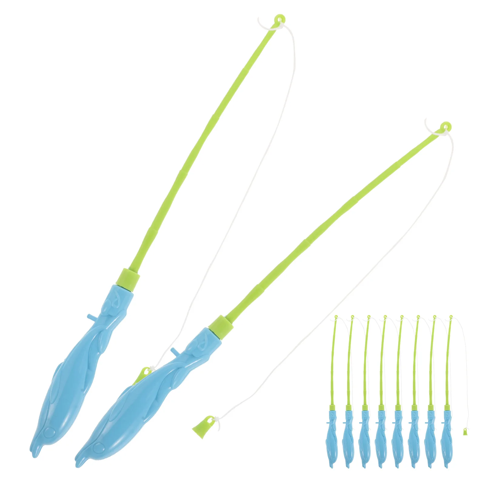 

10pcs Children Fishing Rod Toy Lightweight Plastic Games Kids Learning Magnetic Fishing Game For Toddlers Baby Pole