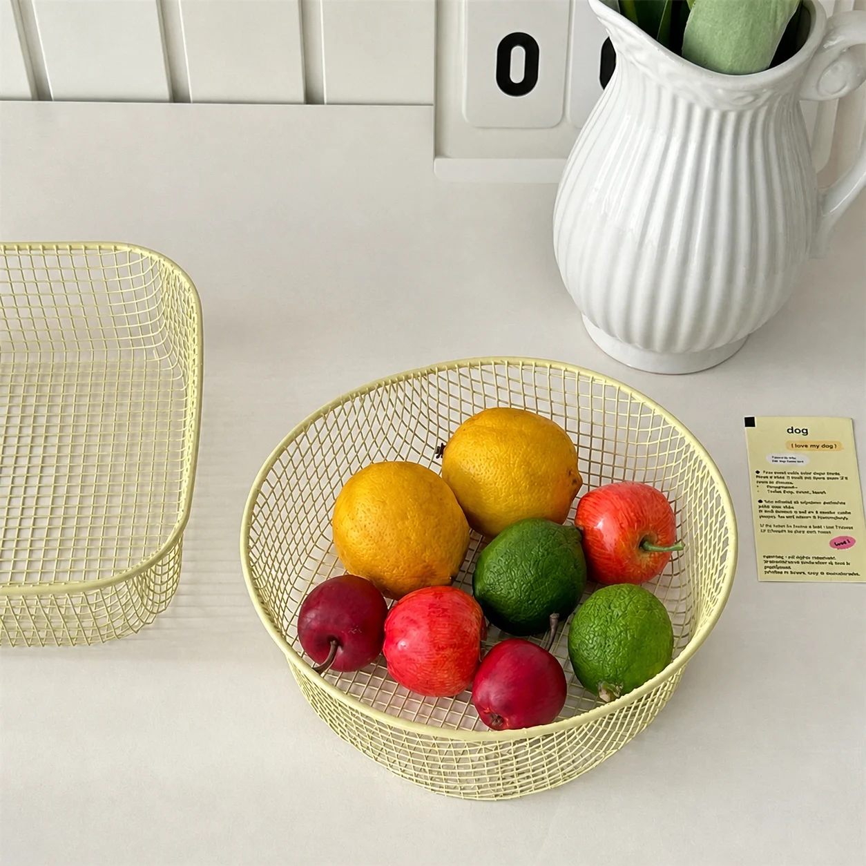 Mesh Storage Basket Mesh Iron Mesh Storage Basket Hollow Out Storage Organizer Fresh For Study Office