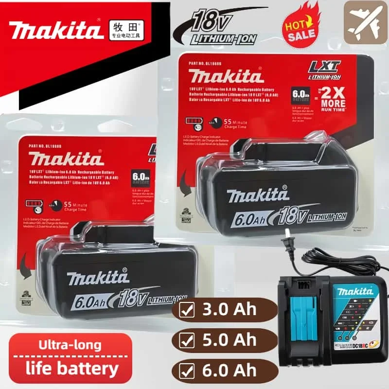 

18V 6.0Ah original Makita XWT17Z Battery ,For Makita BL1830 BL1830B BL1840 BL1840B BL1850 BL1850B Power Tool lithium Batteries