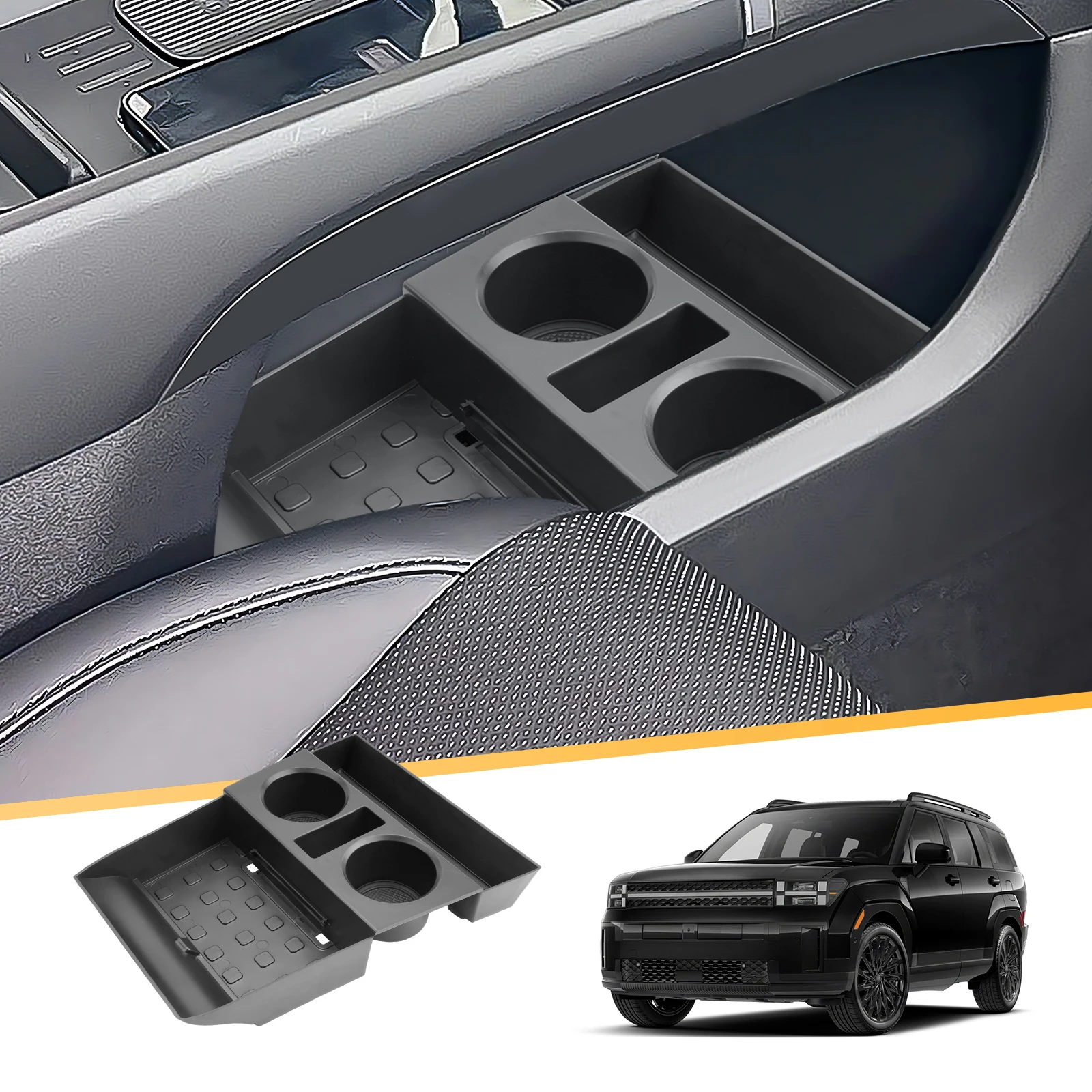 LFOTPP Car Central Control Storage Box for Hyundai Santa Fe 2024 Armrest Container Auto Hyundai Santa Fe Accessories 2024