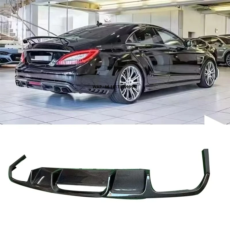 

Style Carbon Fiber Rear Bumper Lip for CLS320 Cls350 Cls500 Cls63 W218 Facelift Rear Diffuser 12-18years