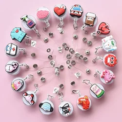 1PC Cartoon Retrattile Pull Badge Reel ID Cordino Nome Tag Carta Porta Badge Bobine Medico Infermiere Forniture Credential Holder