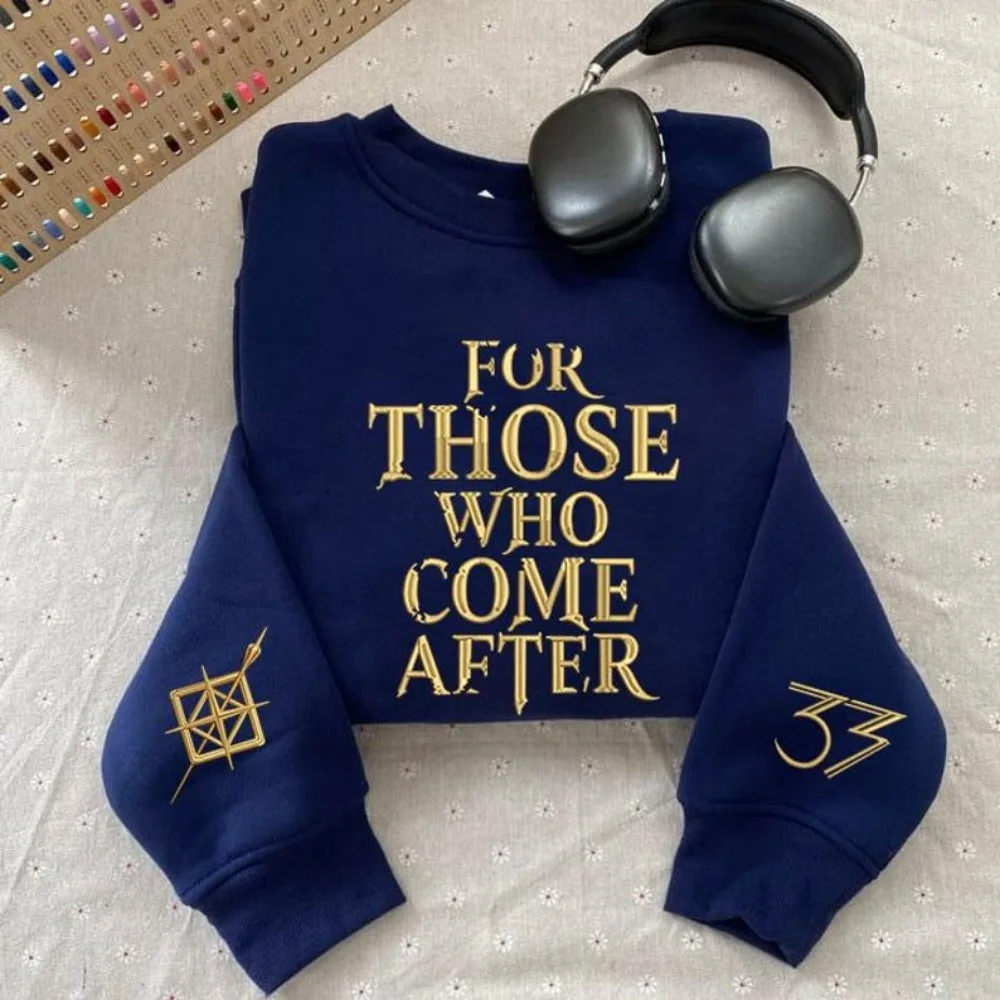 Expedition 33 sweat à capuche imprimé "pour ceux qui viennent après" citation Gamer Gustave Clair Obscur Fan pull de jeu vidéo Clair Obscur pull