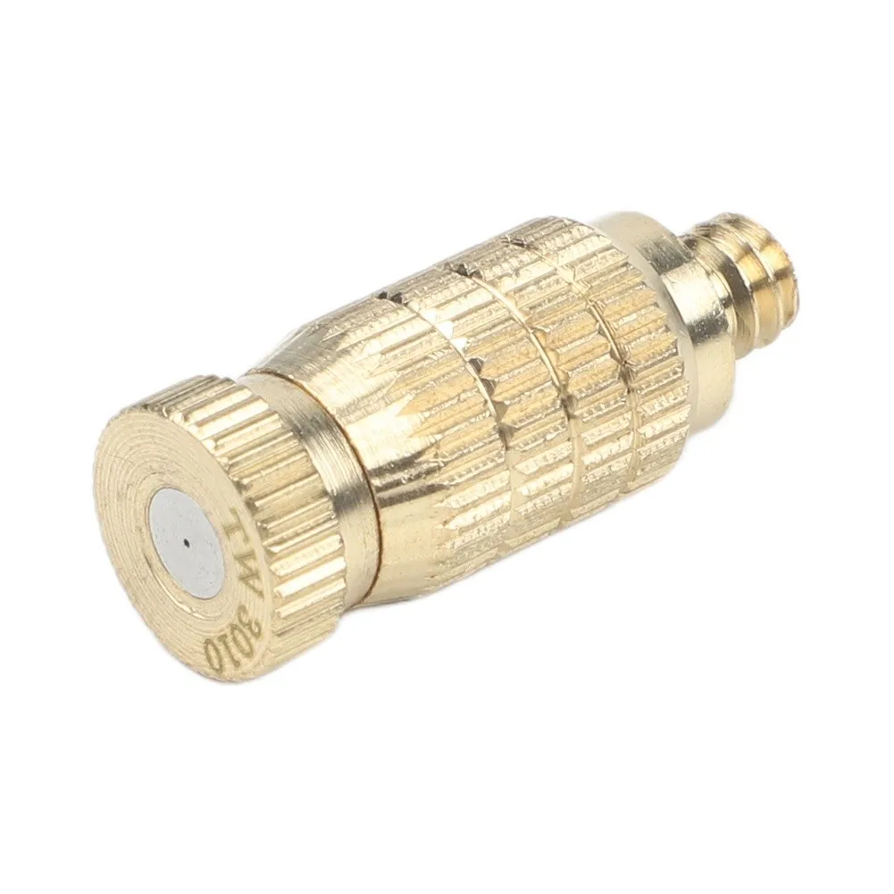 10pcs Brass Atomizing Nozzle Spray Head For Garden Watering Greenhouse Livestock Breeding Outdoor Misting Cooling System Tool