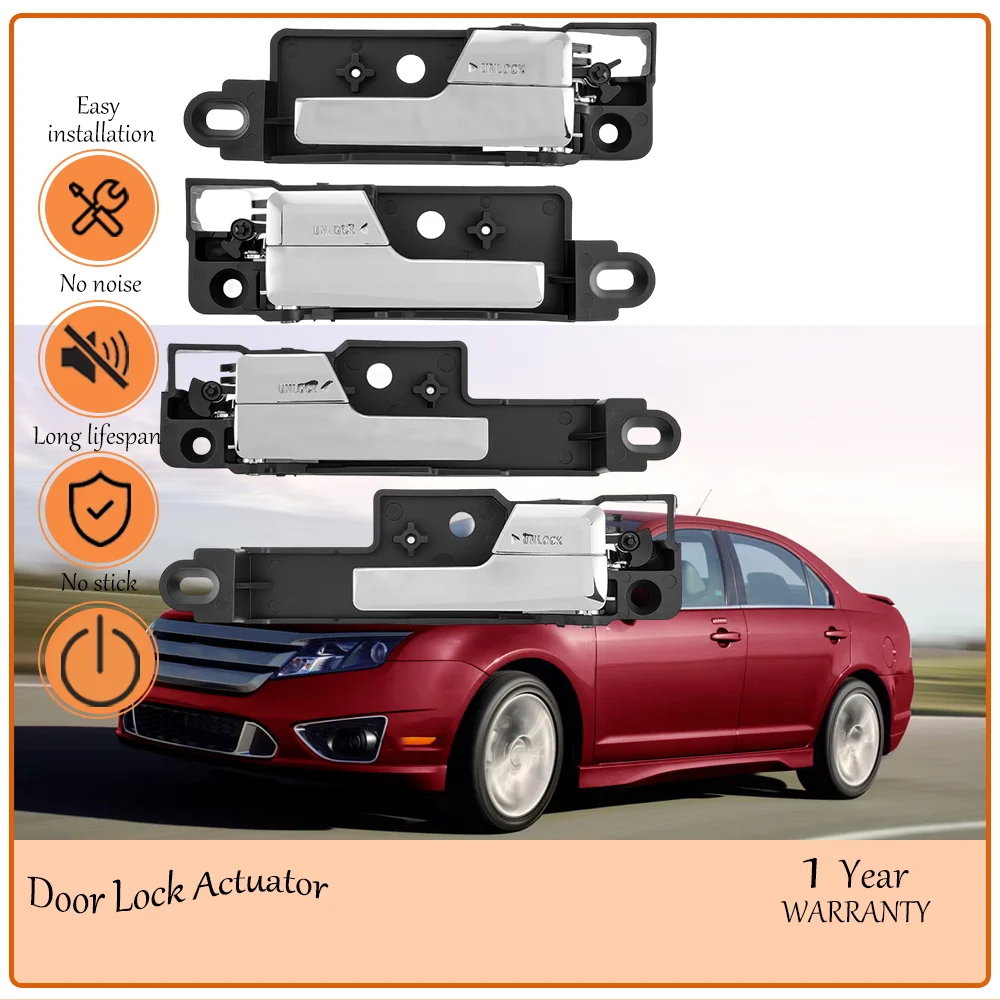 

Interior ABS Door Handle 4Pcs Front Rear Driver Passenger Side for 2006-2012FordFusion OE 81702CD 6E5Z-5422601-A 6E5Z-5422600-AA