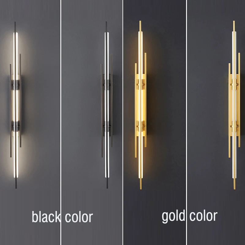 Minimalist LED Long Liner Wall Light Fixture Bedside Lighting Wall Mounted for Living Room Dining Room 85-240V Staircase Sconces