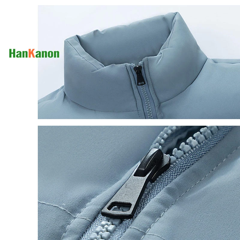 جديد الشتاء وصول سميكة الوقوف الياقة بلون زائد حجم للجنسين القطن - سترة مبطنة سميكة معطف القطن الحراري